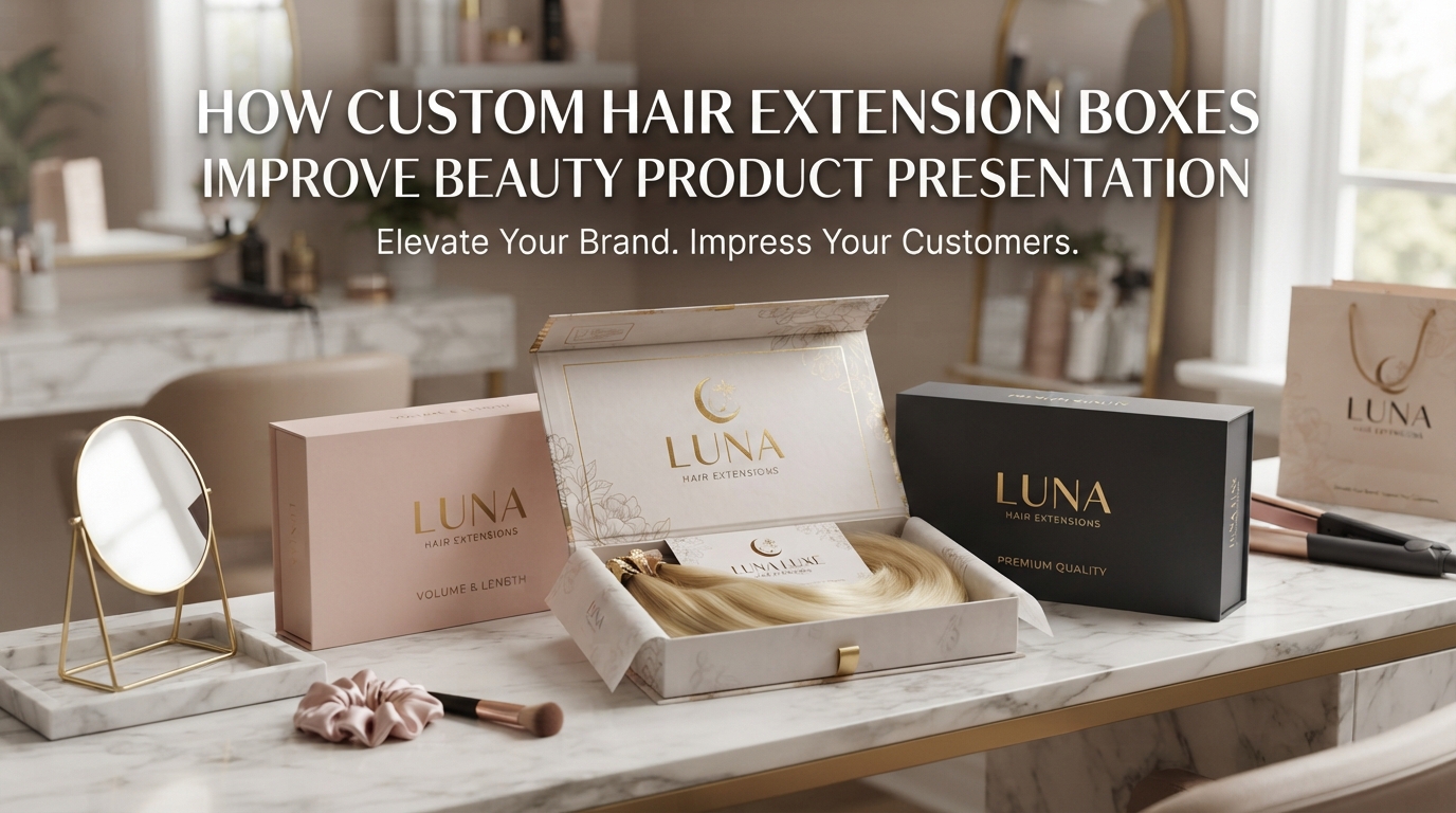 How Custom Hair Extension Boxes Improve Beauty Product Presentation